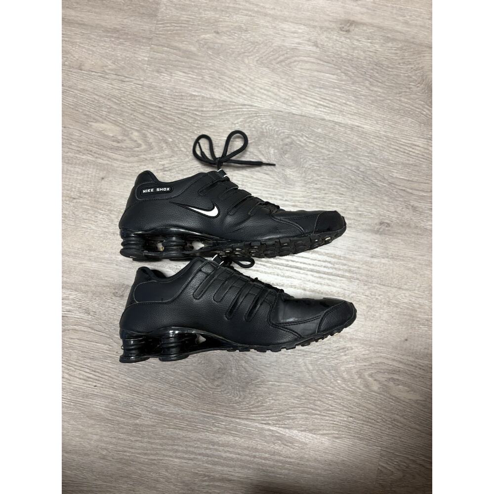 Nike Shox NZ Sneakers Black Men's 10 White Swoosh 501524-091 - Picture 3 of 7
